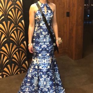 Blue prom dress